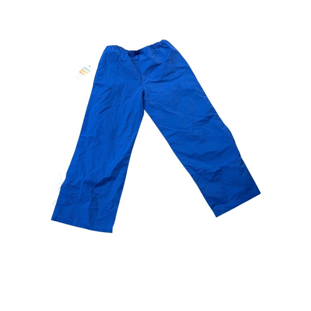 CALI 1850 Track Pant Size L NWT Blue Side Tie Stripe Wide Leg Elastic Waist - Picture 5 of 5